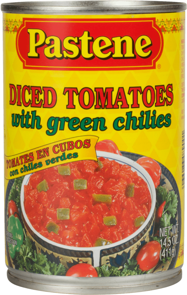 Diced Tomatoes with Green Chilies Pastene